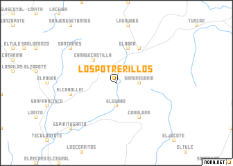 map of Los Potrerillos