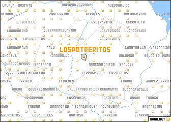 map of Los Potreritos