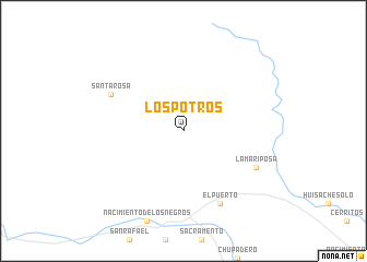 map of Los Potros