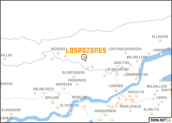 map of Los Pozones