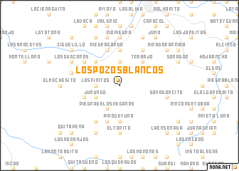 map of Los Pozos Blancos