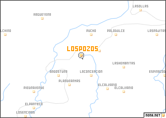 map of Los Pozos