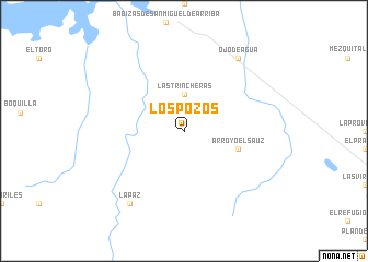 map of Los Pozos