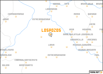 map of Los Pozos