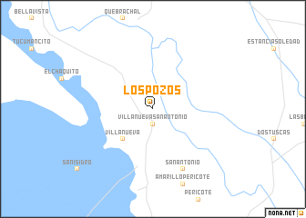 map of Los Pozos