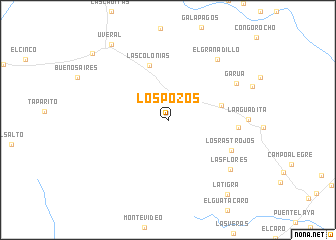 map of Los Pozos