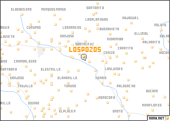 map of Los Pozos