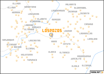 map of Los Pozos