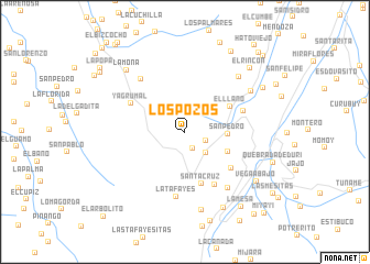 map of Los Pozos