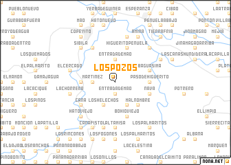 map of Los Pozos