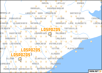 map of Los Pozos