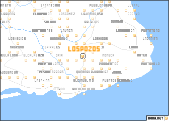 map of Los Pozos