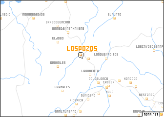 map of Los Pozos