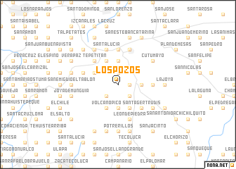 map of Los Pozos