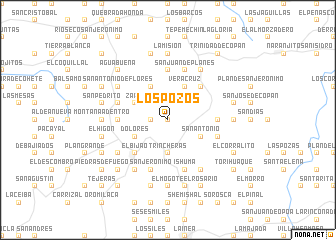 map of Los Pozos