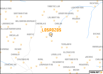 map of Los Pozos