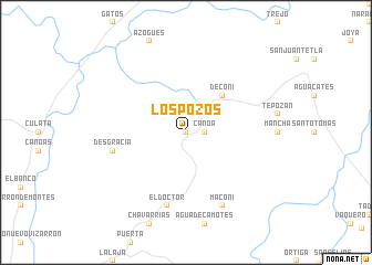 map of Los Pozos