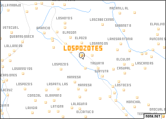 map of Los Pozotes