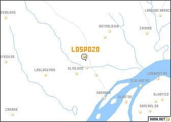 map of Los Pozo