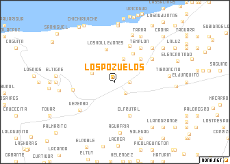 map of Los Pozuelos