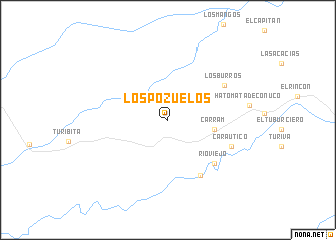 map of Los Pozuelos