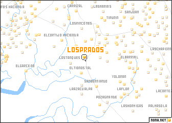map of Los Prados