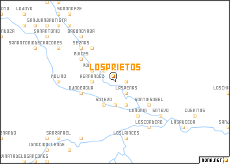map of Los Prietos