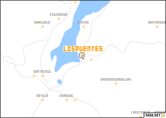 map of Los Puentes