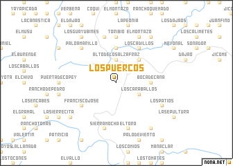 map of Los Puercos