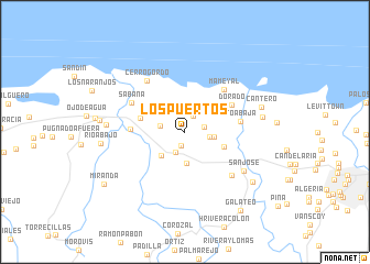 map of Los Puertos