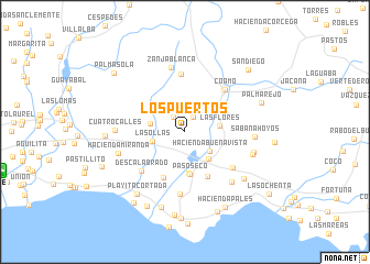 map of Los Puertos