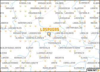 map of Los Pugas