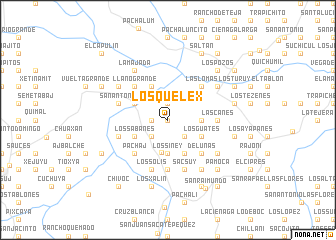 map of Los Quelex