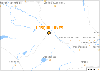 map of Los Quillayes