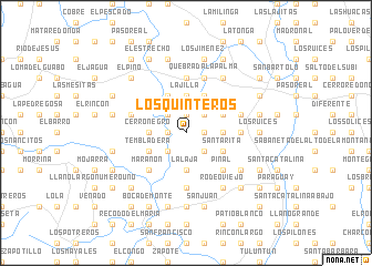 map of Los Quinteros