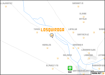 map of Los Quiroga