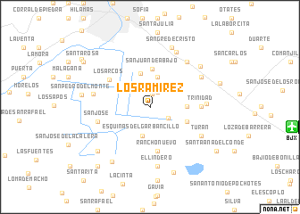 map of Los Ramirez