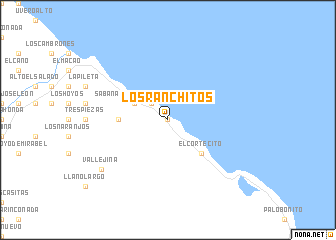 map of Los Ranchitos