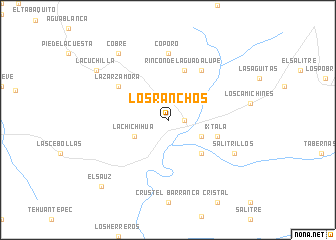 map of Los Ranchos