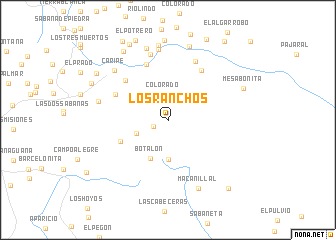 map of Los Ranchos