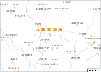 map of Los Ranchos