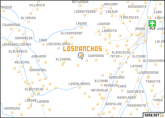 map of Los Ranchos