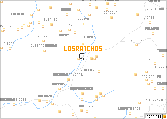 map of Los Ranchos