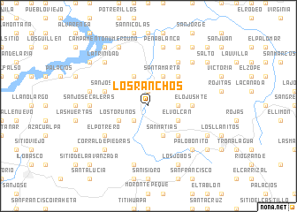 map of Los Ranchos