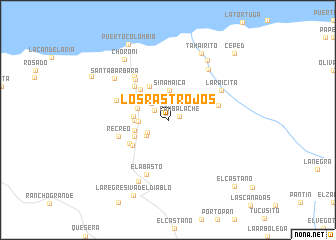 map of Los Rastrojos