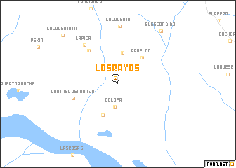 map of Los Rayos