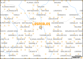 map of Los Reales