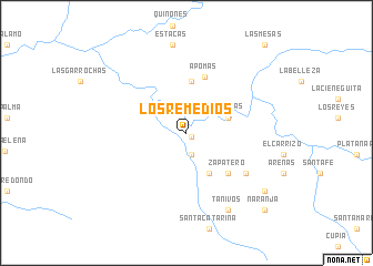 map of Los Remedios