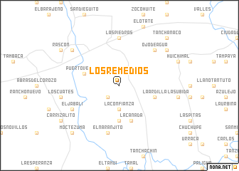 map of Los Remedios