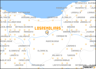 map of Los Remolinas